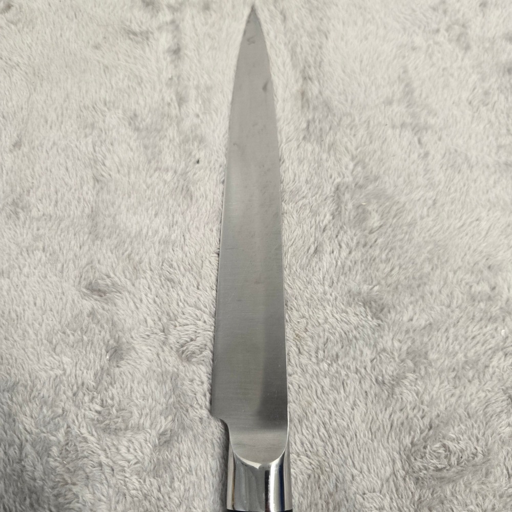 Kamikoto Japanese Honshu Steel 7.5 Inch Utility Slicing Knife Black Handle - Picture 4 of 9